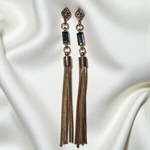 Ralph Lauren Stone Tassel Drop Pierced Earrings